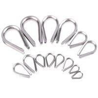 304 Stainless Steel Wire Rope Protective Sleeve Cable Thimbles Clamps Hasps Rigging Fasteners Chicken Heart Ring Coil Springs