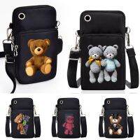 ผู้หญิงศัพท์มือถือสำหรับ Samsung Galaxy S22 S22บวก S22กันน้ำหญิงของ Messenger กระเป๋ากระเป๋าป่ามินิหมีชุดข้อมือแพ็ค