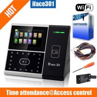 การ์ด RFID ระบบจดจำใบหน้าผ่าน WIFI TCP/IP Iface301 Uface301ของแท้ระบบควบคุมประตูเครื่องแสกนนิ้วเช็คเวลาเข้าออก