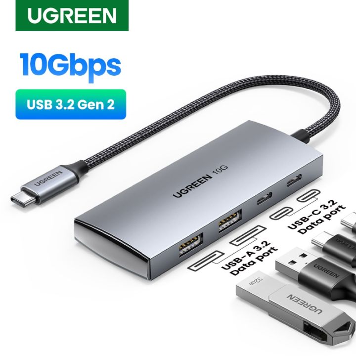 UGREEN USB Hub 10Gbps Type-C 3.2 Gen2 USB Splitter USB C USB A Hub 4 ...