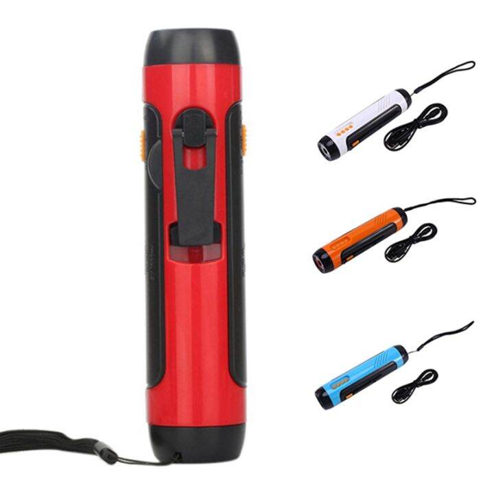 multifunctional-voice-alarm-fm-radio-flashlight-hand-cranked-flashlight-voice-alarm-usb-flashlight