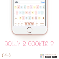 Jolly &amp; Cookie 2 Keyboard Theme⎮(E-Voucher) for Pastel Keyboard App