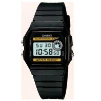 CASIO นาฬิกาข้อมือ สีเหลือง/ดำ สายยาง รุ่น F-94WA-9DG