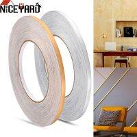 NICEYARD สติกเกอร์ตกแต่ง50X0.05M แบบ DIY สติกเกอร์ติดตะเข็บพื้นกันน้ำสติกเกอร์แผ่นฟอยล์ทองแดงสติกเกอร์ติดผนังช่องว่างเทปฟอยล์ปิดผนึก X = K