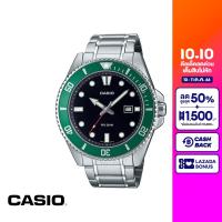 [ของแท้] CASIO นาฬิกาข้อมือ CASIO รุ่น MDV-107D-3AVDF วัสดุสเตนเลสสตีล สีเงิน