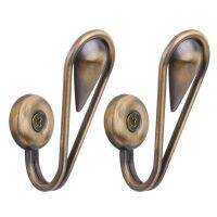 1 pair of Tear Shape Vintage Alloy Curtain Holdbacks Tie back Hooks