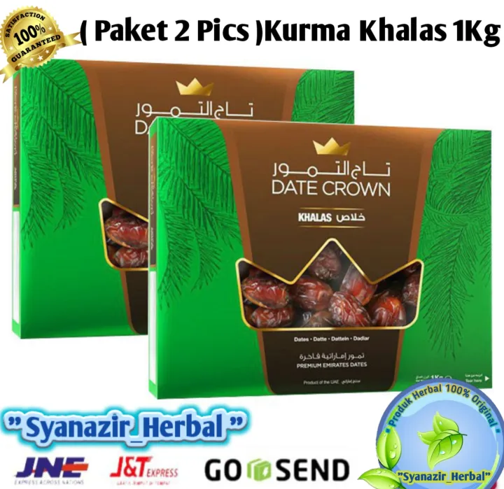 Paket Kurma Date Crown Khalas Premium Emirates Dates Kg X Kg