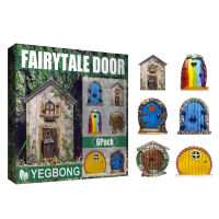 {Ready Stock}6Pcs Miniature Figurines Mini Fairy Garden ประตูประติมากรรมบ้านตุ๊กตา Crafts