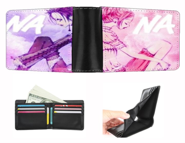 layor-wallet-กระเป๋าสตางค์อะนิเมะ-nana-สำหรับผู้ชายผู้หญิงกระเป๋าสตางค์ใบสั้นวัยรุ่นกระเป๋าสตางค์นักเรียนกระเป๋าสตางค์แบบสั้นเป็นศูนย์เจ้าของบัตร-pu