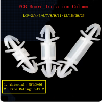 3มม. เป็นรูบอร์ด PCB รั้วกันพลาสติกสองหัวระยะห่างคอลัมน์แผงวงจรสนับสนุนหัวเข็มขัด LCF-50/100/150ชิ้น