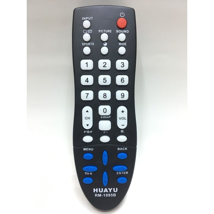 Sanyo flat screen TV remote control can be used with all Sanyo LCD ...