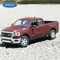 Welly 127 DODGE RAM 1500ล้อแม็กรถกระบะรถโมเดล D Iecast จำลองโลหะของเล่นนอกถนนยานพาหนะรุ่นจำลองของขวัญเด็ก