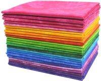 5pcs Rainbow Fat Quarters Solid Quilting Fabric Bundles 18 x 22 inches