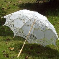 Lace Embroidery Wedding Umbrella Sun Parasol Bridal