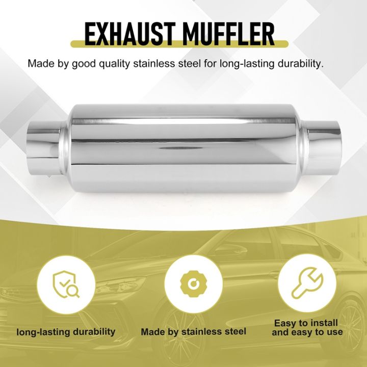 car-exhaust-muffler-2-5-inch-inlet-stainless-steel-universal-resonator-12-inch-long-performance-muffler