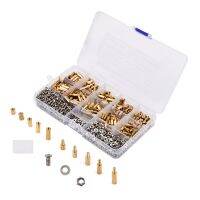 ;.[- 910PCS M3 Hex Standoff Brass Column Boards Rack Stud Copper Pillar PCB Sp Hexagon Bolt Screw Motherboard Assortment Kit