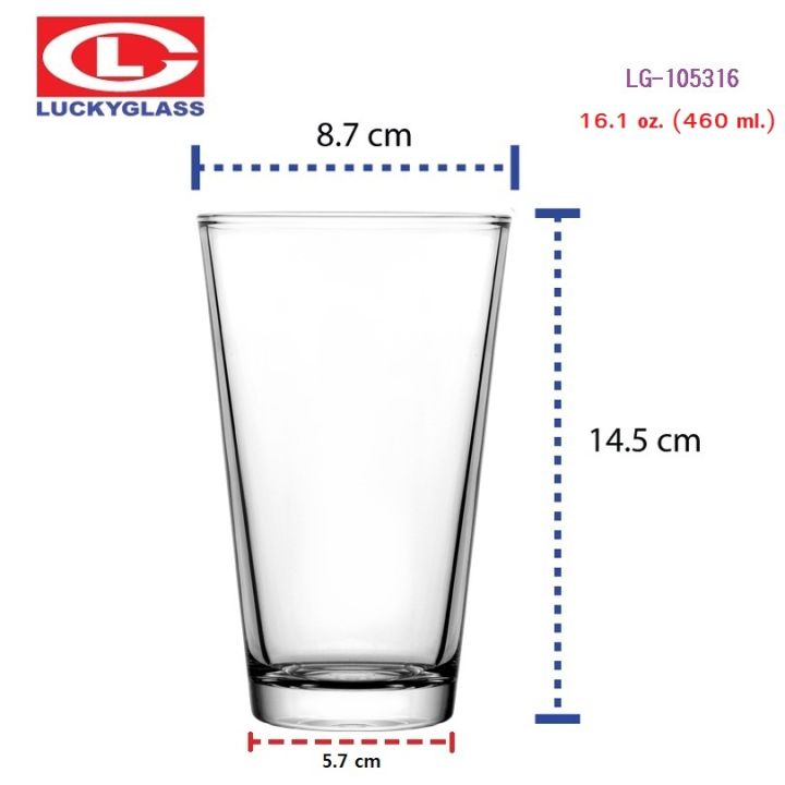 แก้วน้ำ-lucky-รุ่น-lg-105316-v-series-tumbler-16-1-oz-6-ใบ-ประกันแตก-แก้วใส-ถ้วยแก้ว-แก้วใส่น้ำ-แก้วสวยๆ-แก้วใส่น้ําปั่น-lucky