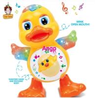 จัดส่งตรงจุดMusic dancing duck YJ-3004 เป็ดเต้น เป็ดเต้นขาแดนซ์ เป็ดเต้นได้ใส่ถ่าน เป็ดขาแดนซ์ เป็ดใส่ถ่าน มีเสียง มีไฟ