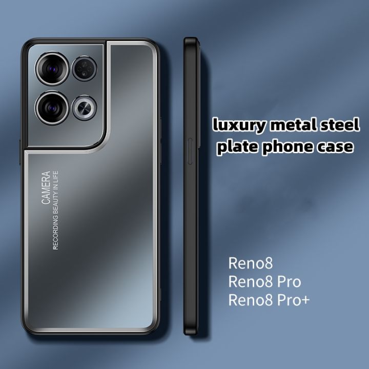 2023ใหม่-สำหรับ-oppo-reno-8-pro-เคสโลหะเหล็กกันกระแทกเคสมือถือสำหรับ-oppo-reno-8-reno7-plus-กล้องป้องกันกันชน-tpu-อ่อน-coque