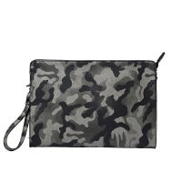 Fashion New Men Envelope Clutch Bags High Quality Leather Waterproof Handbags Casual Travel Camouflage Business Wallet Small Bag