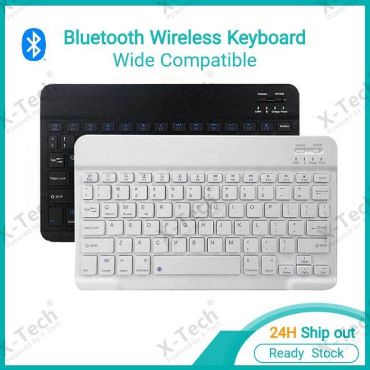 XTech 10 Inch Portable Bluetooth Wireless Keyboard for IOS Android