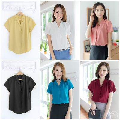 Narinari : NT408 Peter Pan Collar Shirt