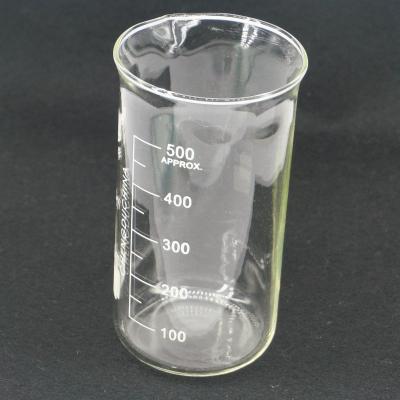 【✱2023 HOT✱】 bkd8umn บีกเกอร์ห้องทดลองทรงสูง500มล. แก้วใส่สารเคมีในห้องทดลองหนาพร้อมพวยกา