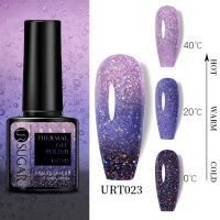 UR SUGAR Thermal Ultra-thin Glitter 3 Colors Soak Off UV Gel Color-chaging Snowflake Temperature Color Change Gel Nail Art Gel