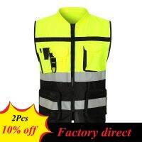 Outdoor Work Reflective Safety Jacket Sports Motorcycle Riding Running Fishing Vest Sanitation Patrol High Visibility One Size