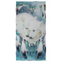 Upetstory Large Thick Bath Shower Towels 3D Animal Wolf Print Cotton Beach Towel for Women Men Travel Swimming Yoga Blanket