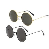 【hot】 2022 New Round Glasses Men Steampunk Sunglasses Sunglasse Brand Designer Mirror UV400