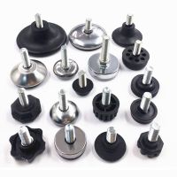 2/4/8pcs Levelling Machine Feet M8 Screw in Height Adjustable Machine Furniture Foot Feet Base Diameter 16/18/20/23/27/28mm