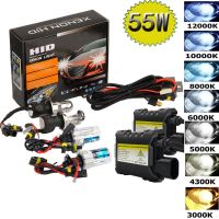 55W Hid Kit H1 H3 H4 H8 H7 H11 9005 9006 8801 H13 Car light source 3000K 4300k 6000k 8000k 12000K Headlight Bulbs