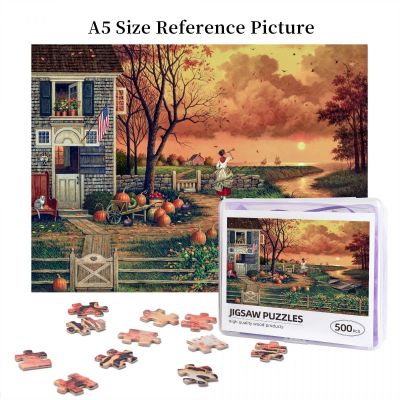 Charles Wysocki Supper Call Wooden Jigsaw Puzzle 500 Pieces Educational Toy Painting Art Decor Decompression toys 500pcs