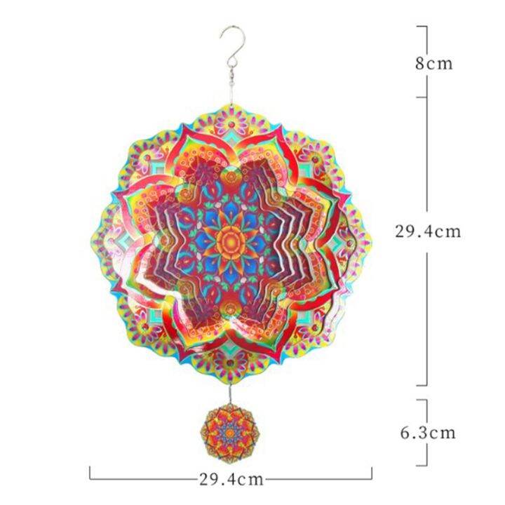 mandala-wind-chime-3d-rotating-wind-chimes-luxury-art-garden-hanging-outdoor-decoration-for-ornaments