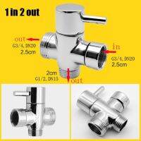 ทองเหลือง1/2 "ก๊อกน้ำฝักบัวอาบน้ำขั้วต่อ T ตลับเซรามิก3ทาง Diverter ชุบโถฉี่ Shattaf เทปพันวาวล์