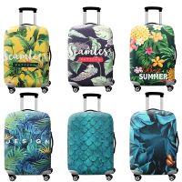 Travel Accessories Luggage Cover Suitcase Protection Baggage Dust Cover Elasticity Flowers Trunk Set Case For Travel Suitcase