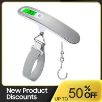 LCD Digital Luggage Scale 50kg Portable Electronic Scale Weight Balance Suitcase Travel Bag Hanging Steelyard Hook Fishing Scale