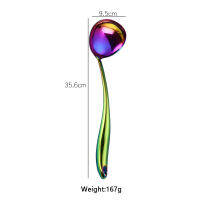 Colorful Rainbow Cooking Tool set Kitchen Utensils Restaurant Cookware Kitchenware set Soup Ladle Colander Spoon Kitchen Tool TL