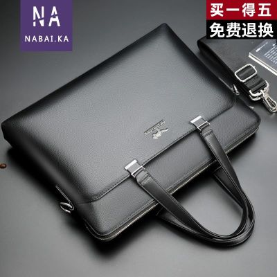 The new mens handbags one shoulder inclined shoulder bag business briefcase contracted large capacity computer bag men bag