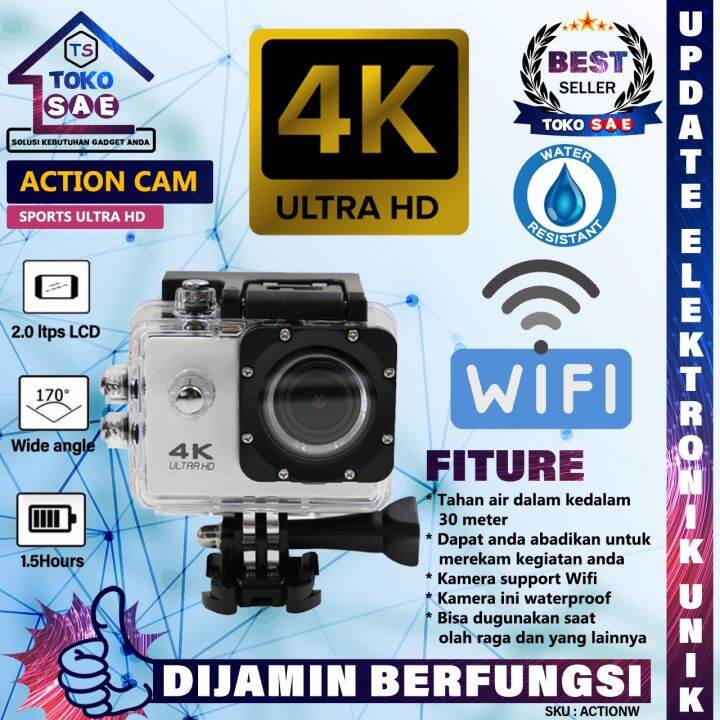 Sports Camera Wifi 4K Ultra HD DV Waterproof Wifi Camera Action Cam