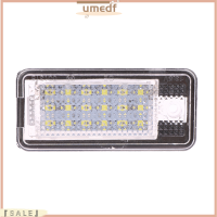 【 Umedf】??แผ่นเรืองแสงป้ายทะเบียน LED 1 2ชิ้น18,สำหรับรถ Audi A3 S3 A4 S4 B6 A6 S6 A8 S8 Q7ไฟติดรถยนต์เครื่องประดับ DIY