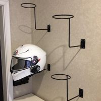 【hot】❅  Wall Mount Motorcycle Helmet Holder Rack Hanger Display Organizer