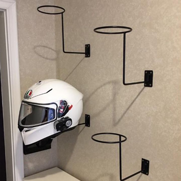 hot-wall-mount-motorcycle-helmet-holder-rack-hanger-display-organizer