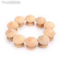 ✤ Cabinet Door Handle Mushroom Shape Wooden Handle Furniture Accessories Single Hole Handle 10 PC