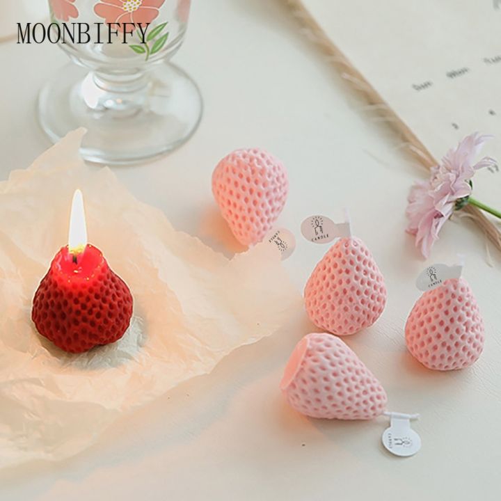 1pc-4pcs-strawberry-decorative-aromatic-candles-soy-wax-scented-candle-for-birthday-wedding-candle