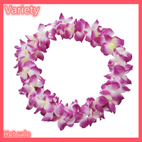 Variety ✨Hot Sale✨ เป่า Leis จำลองผ้าไหมดอกไม้ Leis เต้นรำปาร์ตี้แฟนซีชุดพวงมาลัย8สี