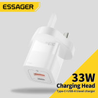 Essager 33W GAN ที่ชาร์จ USB Type C PD,ที่ชาร์จเร็วสำหรับ 13 12 Pro Max Pro Samsung Xiaomi Mini ที่ชาร์จ USB C83006