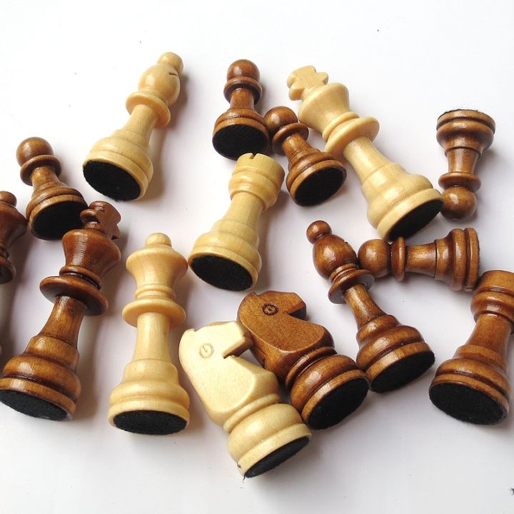 พร้อมส่ง-wooden-chess-set-folding-magnetic-large-board-with-34-chess-pieces-interior-for-storage-portable-travel-board-game-set-ชุดหมากรุกไม้พับกระดานแม่เหล็กขนาดใหญ่พร้อมหมากรุก-34-ชิ้นภายในสำหรับการ