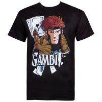 Gambit Feeling Lucky Mens Black T-Shirt Lelaki